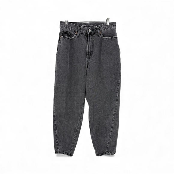 Old Navy Extra High-Rise Balloon Jeans Black Wash Size 10 - Picture 3 of 11